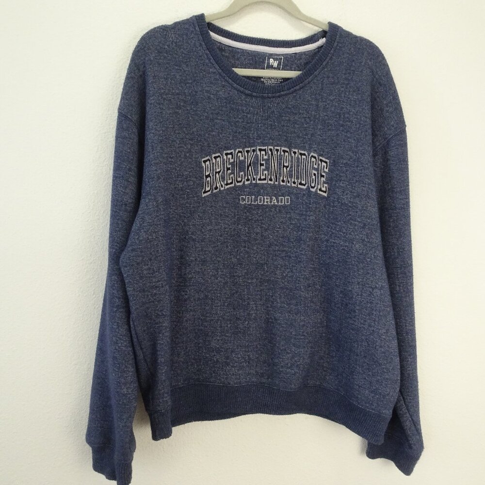 Ragwear USA Breckenridge Colorado Pullover Blue Large